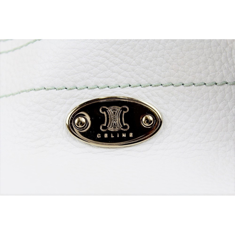 Celine Sweet Leather Bitter Bag White Shoulder